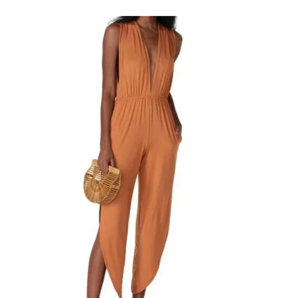 We are HAH Jumpsuit MelisHah Bell Sleeveless Resort Boho Festival